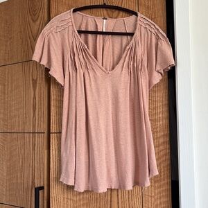 Free People Women's Dusty Pink Top